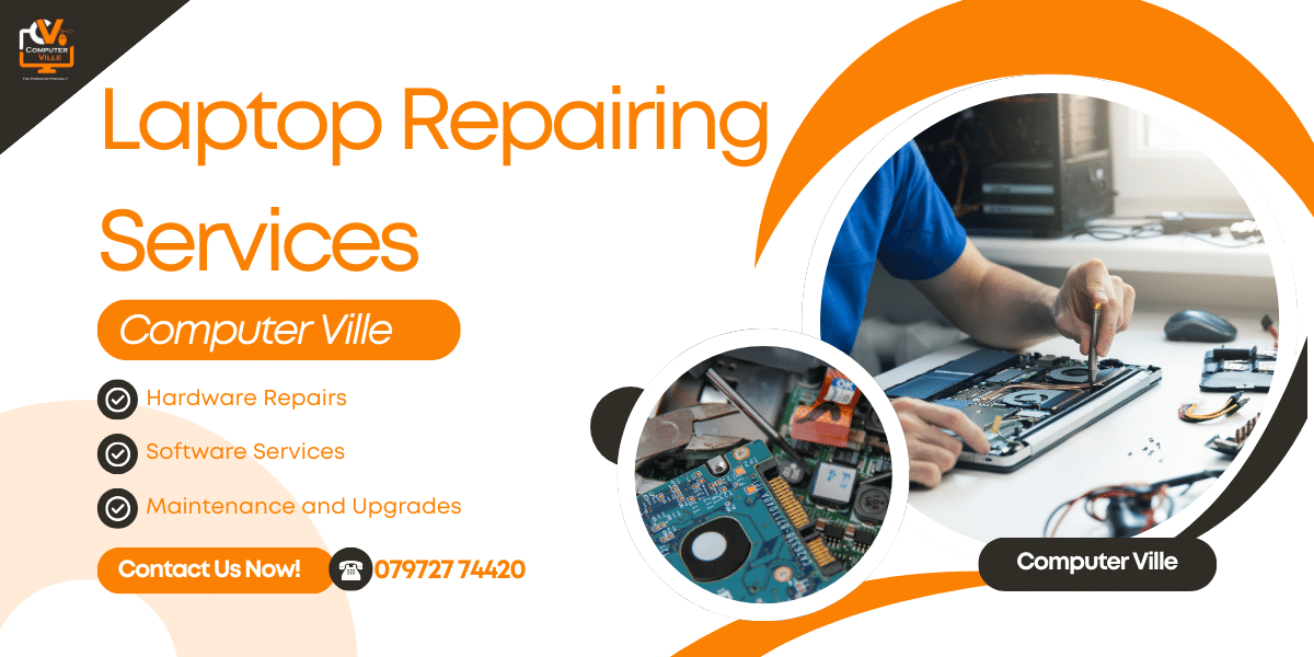 Read more about the article Laptop Repairing Services by Computer Ville in Kalewadi and Wakad, Pune